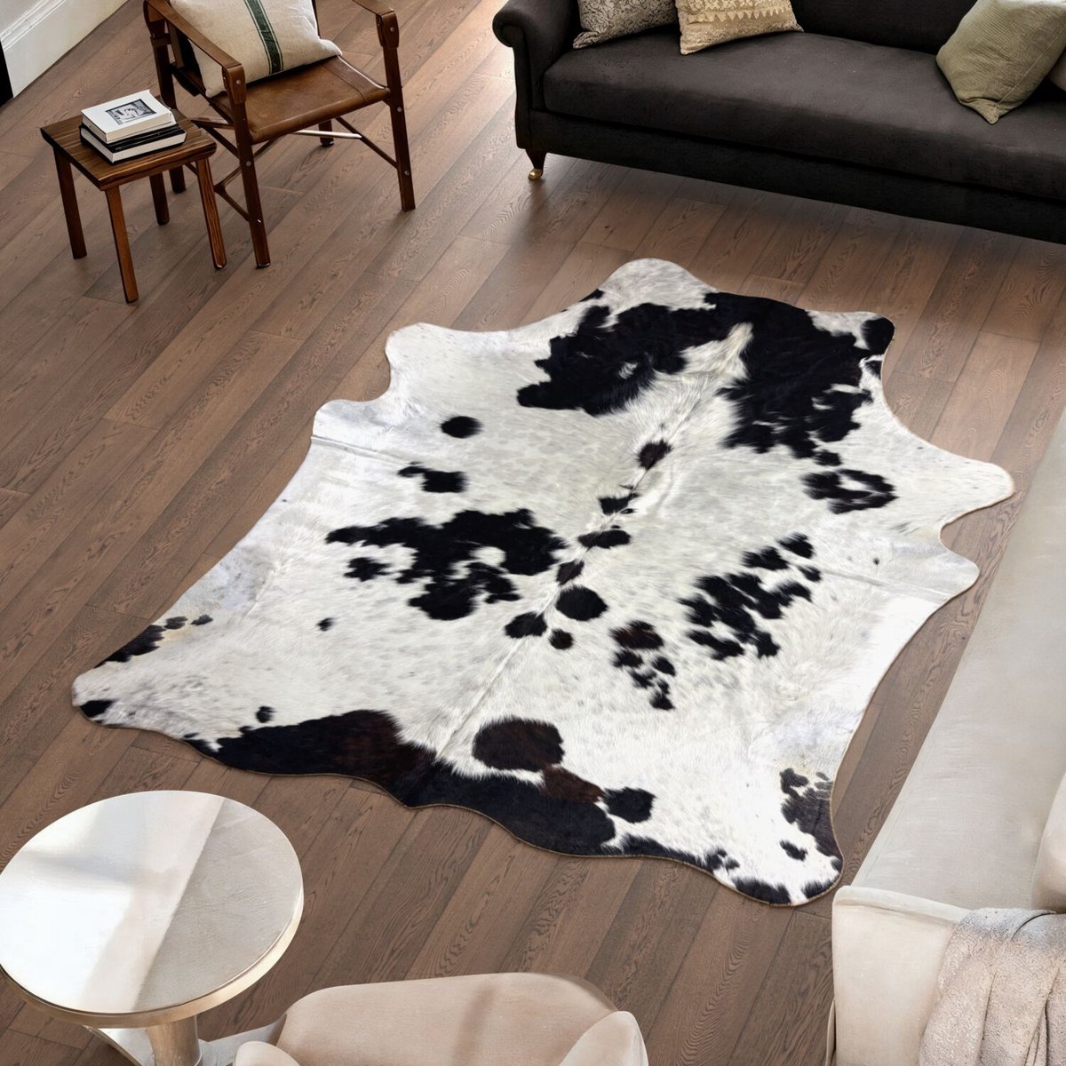 Koeienhuid Vloerkleed - 226 cm x 186 cm - Koeienkleed / Koeienvel / Dierenvel / Dierenhuid Tapijt