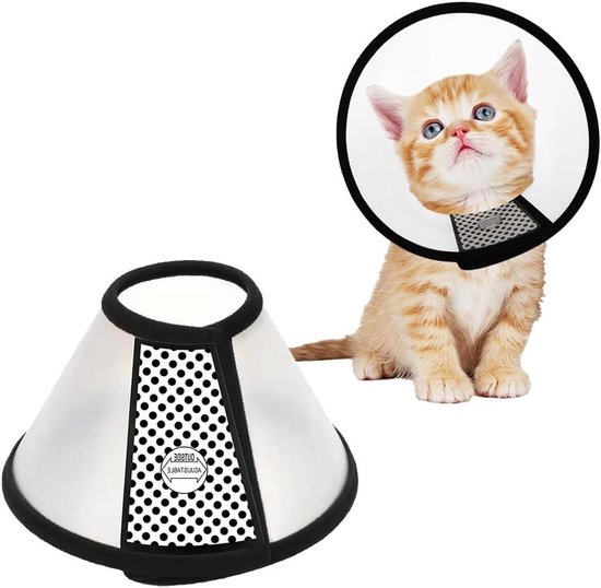 Herstelhalsband voor katten na een operatie - Zachte en ademende