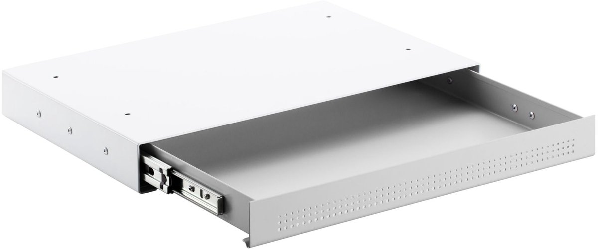 CAVO Stalen documentenlade 410 x 272 mm wit, bureaulade ondertafellade