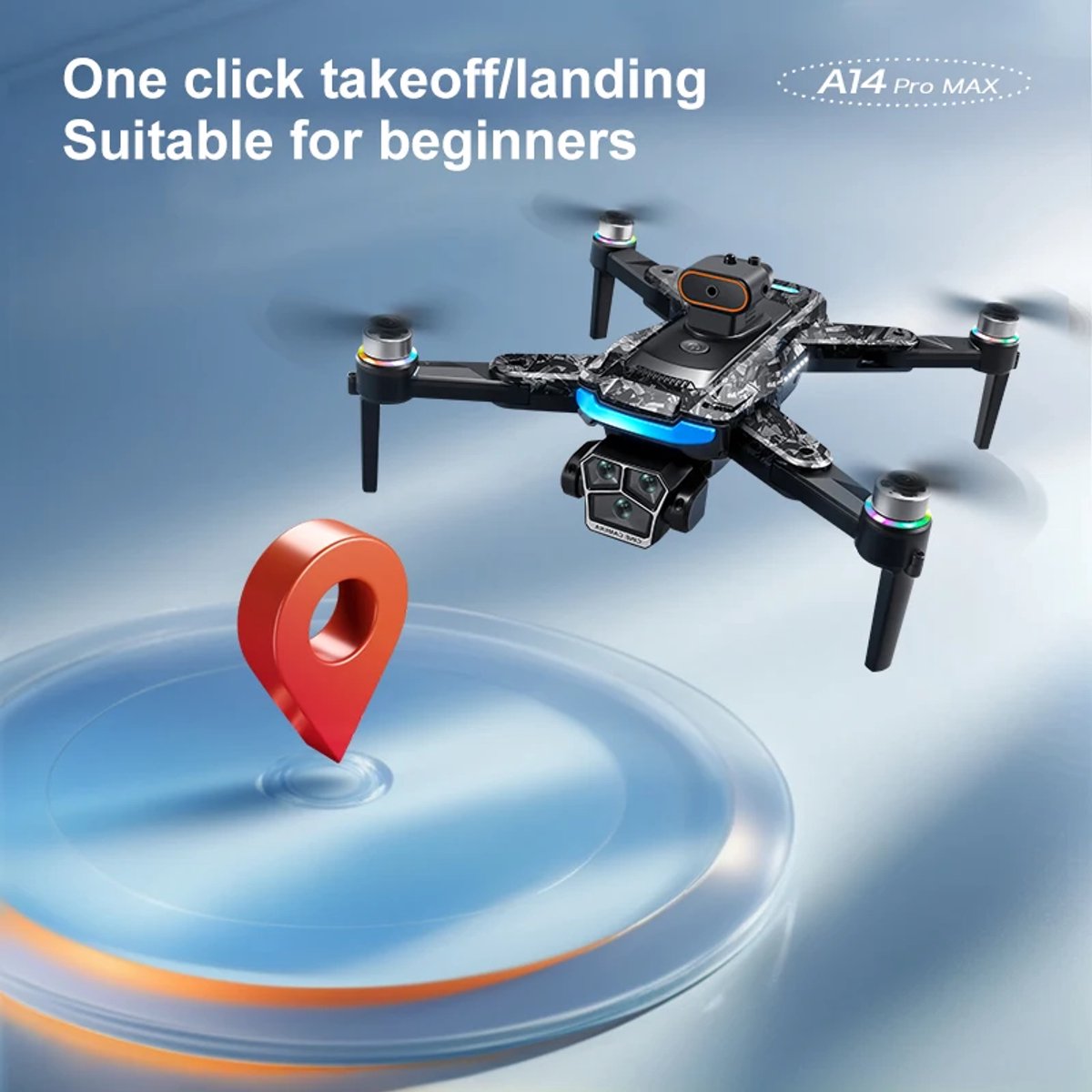 Mijia A14Pro max GPS Borstelloze 8K drie Camera Optische Stroom Obstakel vermijden Opvouwbare Quadcopter RC Afstand Drone – foto 5