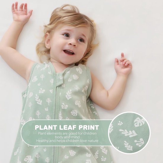 Lichte babyslaapzak met print, TOG-waarde 1 - BLAUW - 18.00