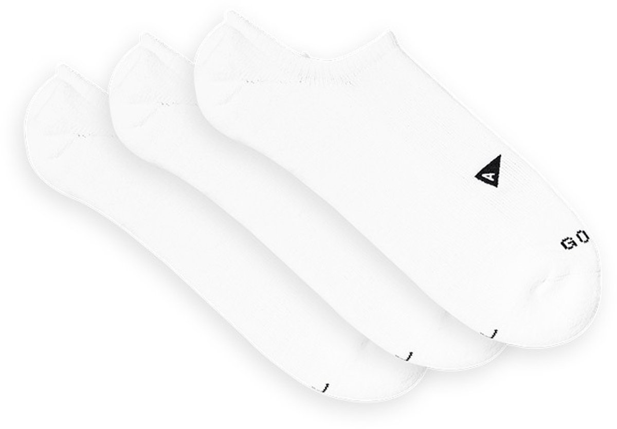 Arvin Goods unisex 3P footies solid wit