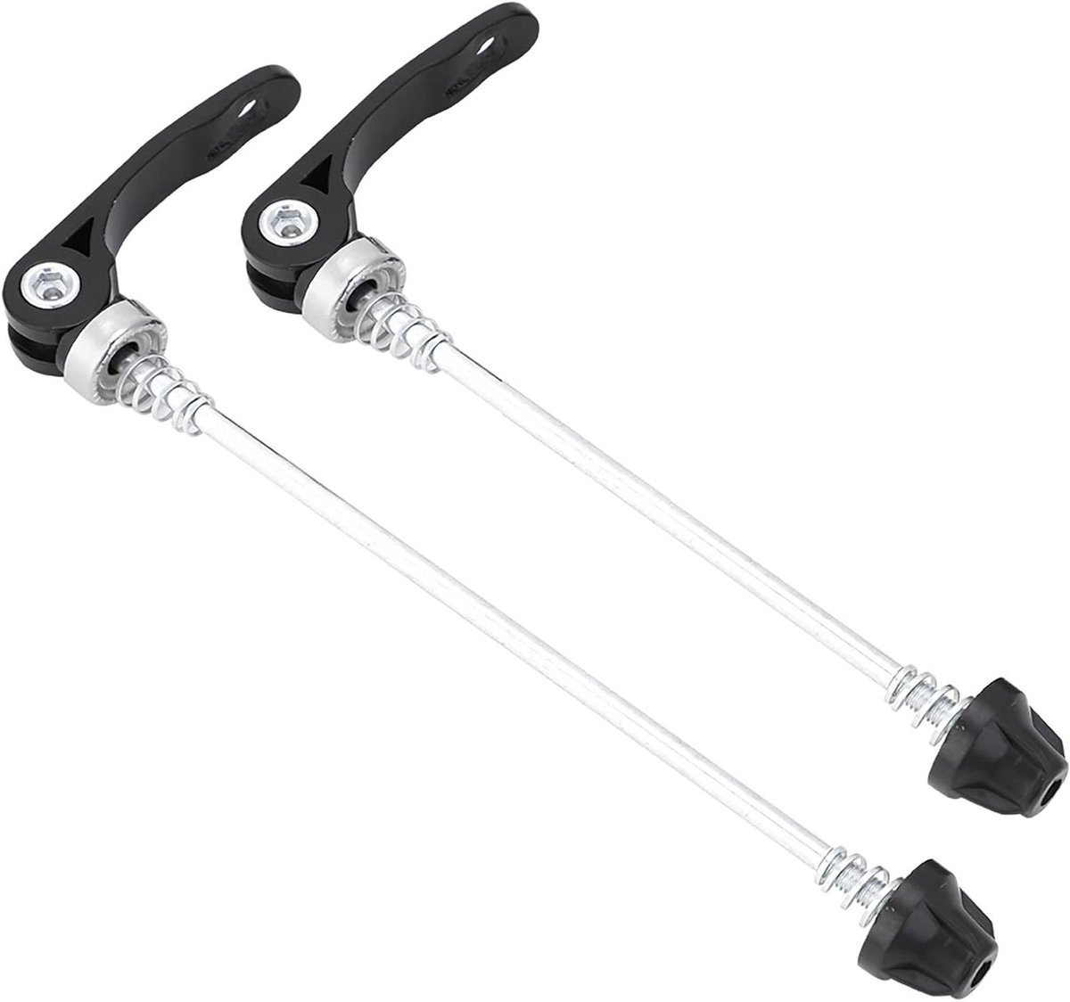 Allecto Plus - Fiets Quick Release Set voor Racefiets en Mountainbike - 2 stuks met Legering - Eenvoudig wielnaafskewer Systeem