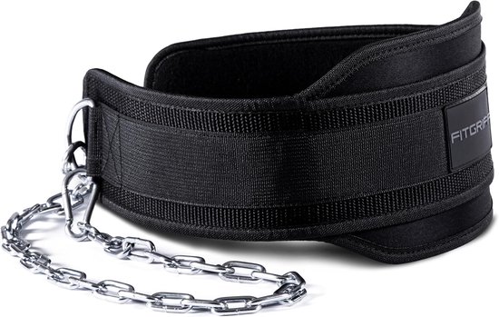 HemeraPhit Dip Riem met Ketting Body Building Gewichtheffen Gewicht Riem (Metalen Gesp HemeraPhit Dip Riem met Ketting Body Building Gewichtheffen Gewicht Riem (Metalen Gesp