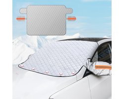 CHIWIN Magnetische Voorruithoes met 5 Magneten – 2-zijdig Zilver/Zwart – Anti-Vorst & Zonnebescherming – Universeel voor SUV/Limousine/Bus