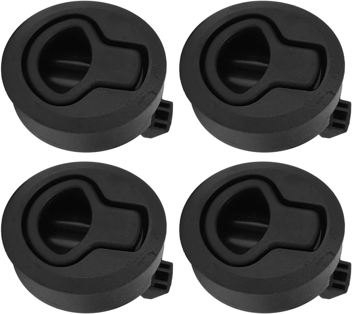 Allecto Plus - Marine Flush Pull Slam Latch Rond 61mm Boot Kast Hardware Jacht Roestvrij Staal