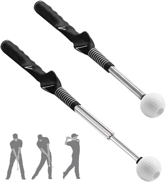 Inovra Plus - Golf Swing Trainer | Golf Alignment Sticks | Indoor Exercise Tool voor Golfers | Flexibiliteitstraining met Warm-Up - Zwart van Inovra — afbeelding 4