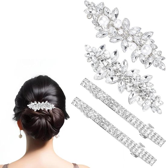 SLBRIDAL kablolu kristal Rhinestones düğün saç tarak zincir saç aksesuarları Hai