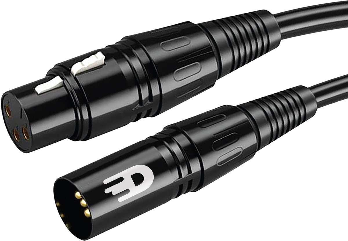 Drivv. Premium XLR Kabel - Microfoon kabel - Mannelijk naar Vrouwelijk 3 pin - 1 Meter