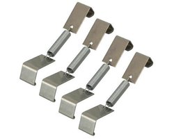 kentekenplaathouder rvs set - kentekenplaatklem - kentekenhouders - nummerplaathouders