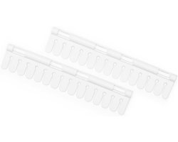 Drying Rack Accessory No Clothespins Needed Organizer for Bra Socks & Underwear Click-On Laundry Supplies Set of 2 Holders White