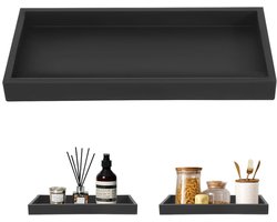 Badkamer Aanrechtblad Silicone Tray, keuken gootsteen zeep spons rechthoekige lade, badkamer teller organisator, parfum lade, koffietafel lade, snack opslag