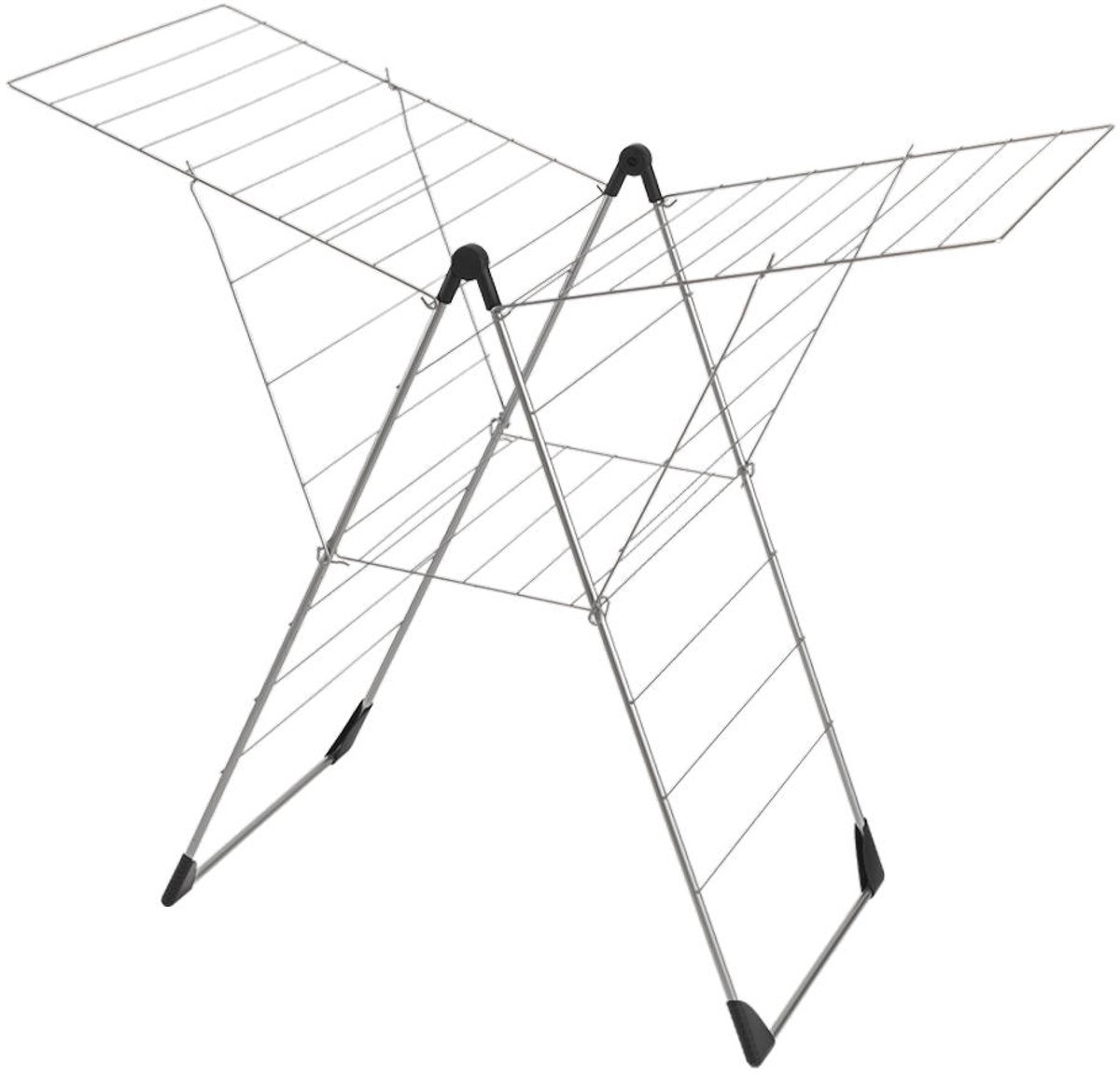 Tomado-Metaltex Vento 25 Droogrek 133x109x58 cm Zilver 25m Drooglengte