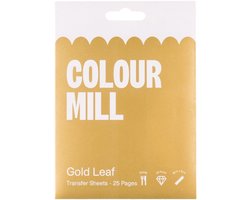 Colour Mill Edible Gold Leaf Transfer 23 Karaat - 8cm - pk/25 - Eetbaar Bladgoud