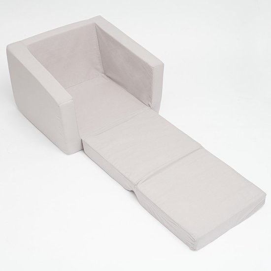 NEW BABY - Fauteuil - kinderfauteuil grijs polyurethaanschuim - opklapbare stoel - peuterfauteuil - speelstoel - zitmeubel van Merkloos — afbeelding 2