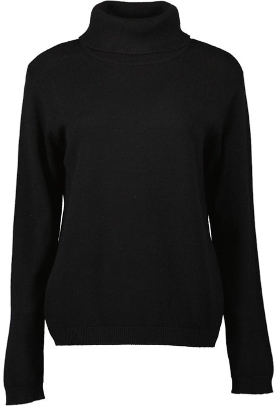 Blue Seven - Trui 248075 zwart met col - maat 48