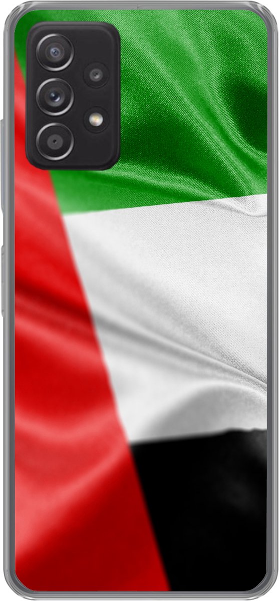 Telefoonhoesje Geschikt voor Samsung Galaxy A33 5G hoesje - De vlag van de Verenigde Arabische Emiraten - Siliconen Telefoonhoesje Telefoonhoesje