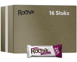Roo'Bar | Protein | Cherry & Choco Drops Bar | 16 stuks | 16 x 40 gram