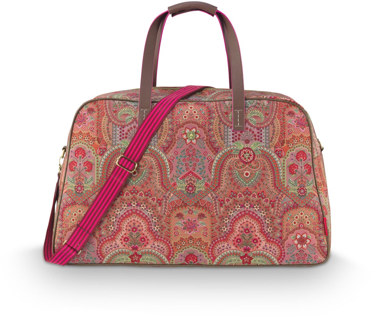 Pip Studio - Tovy Weekendtas Dames - Reistas - Jabali - Rood - 65x25.5x35cm