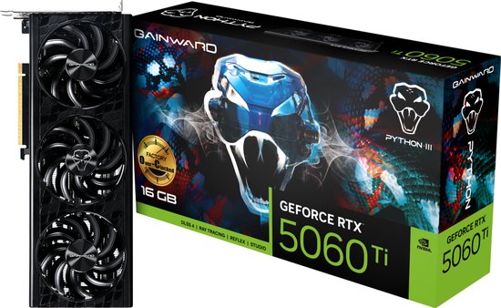 NVIDIA GeForce RTX 5060 Ti 16GB GDDR7 128-bit PCIe 5.0 4K 7680×4320 HDMI 1 DisplayPort 3