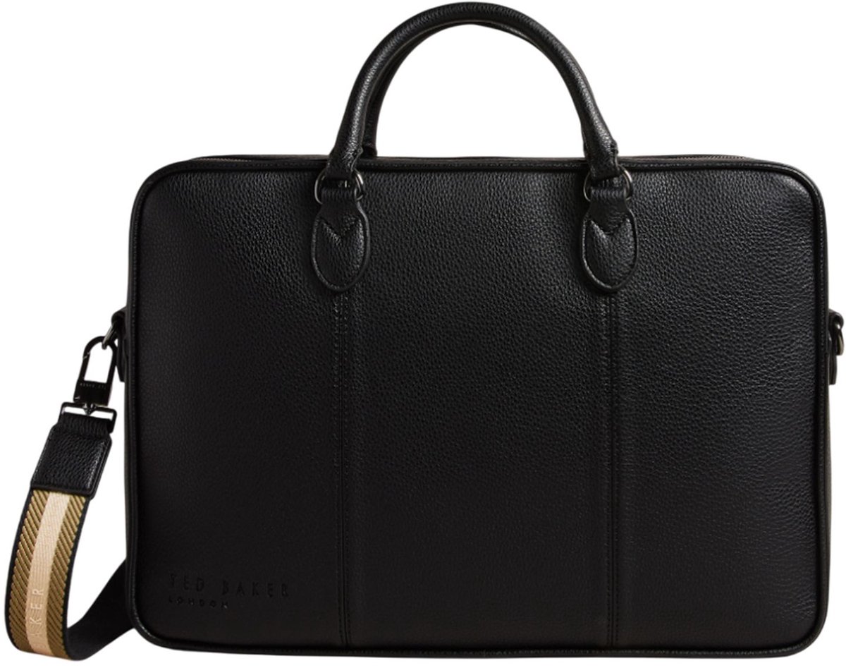 Ted Baker business tas laptoptas met laptopvak Kaden Webbing Document Bag Black zwart
