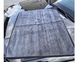 KENOTEK - Droogdoek - Grey With Black Edge - 50x70cm - 600GSM - 6 STUKS