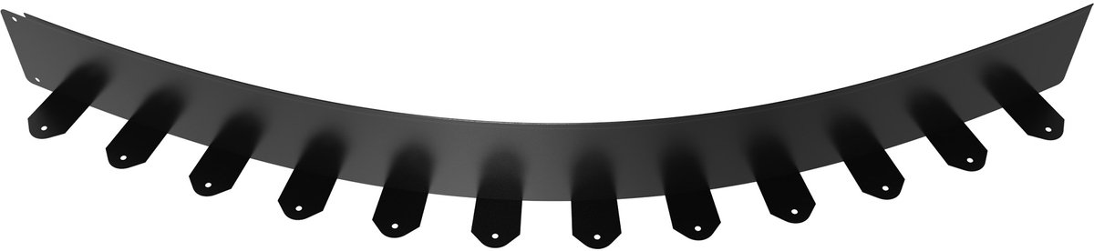 Aufun Flexibele gazonrand – Gegalvaniseerd staal – 10 m – Maairand – Metalen strip met 50 grondankers – Hoogte 100 mm – Gazonrand, bloemperkrand, landschapsrand, terrasplankenrand – Antraciet