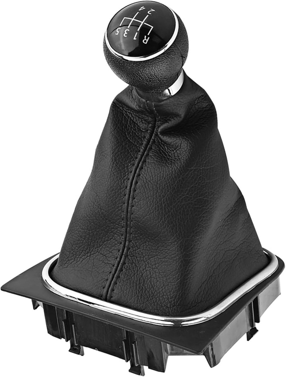 Image of 5 Speed Auto Versnellingsbak Schakelknop - Kunstleer Gaiter - Waterdichte Schakelcover voor 6 MK5 MK6 2005-2014