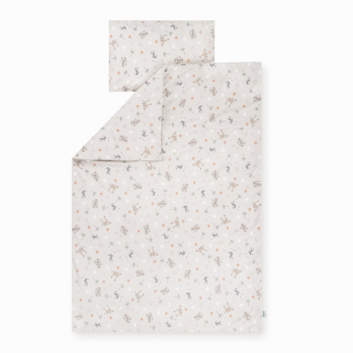 Julius Zöllner kinderbeddengoed jersey - Savanne beige, maat 100x135 + 40x60 cm