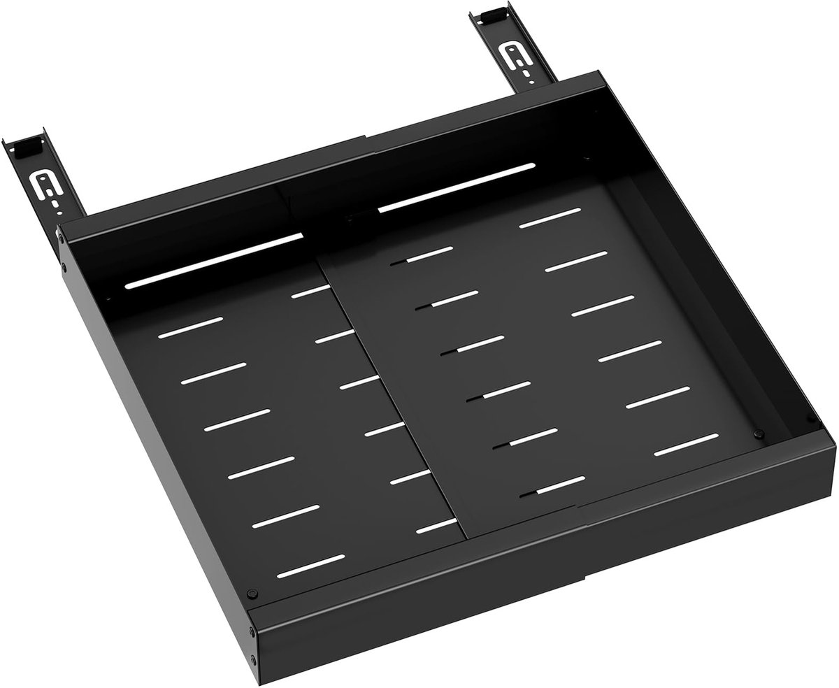 Ibenzoa® Uittrekbare telescopische lade voor keukenkast, eenvoudig te installeren zonder boren, zwart