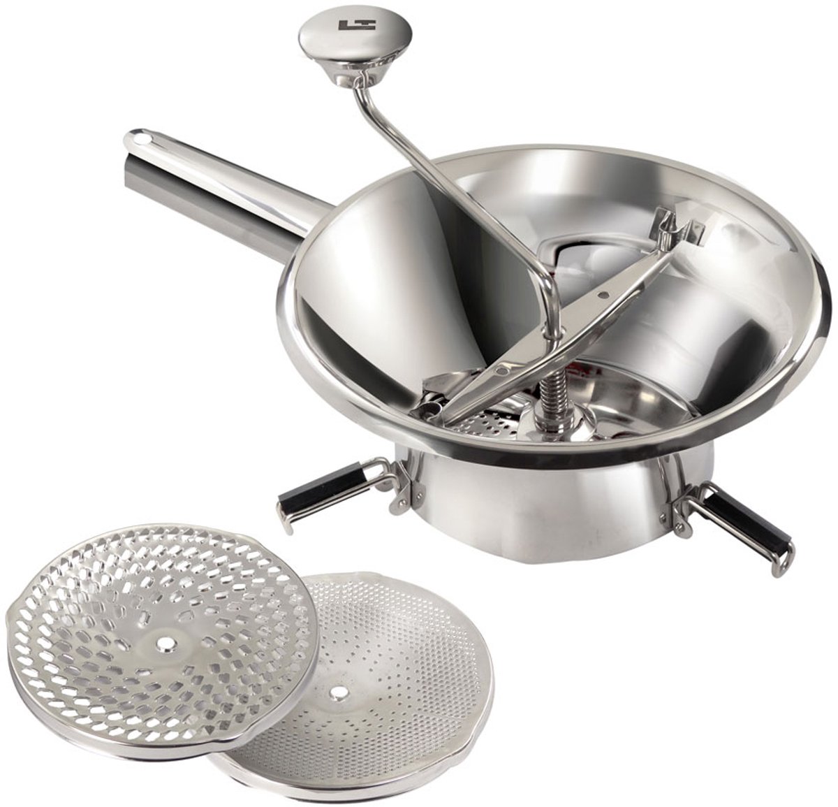 RVS groentemolen 3 roosters 24cm - tellier - n3004bg