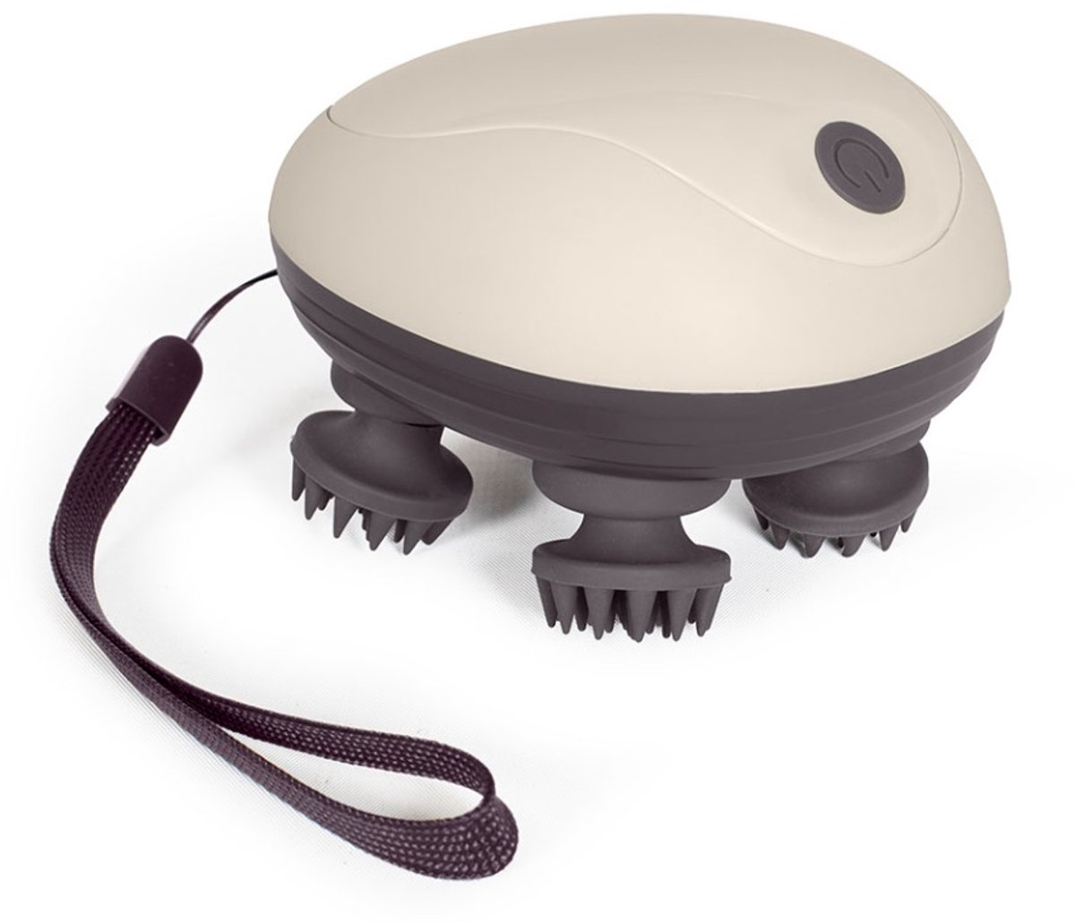hoofd- en hoofdhuidmassageapparaat 5w crème - livoo - DOS202