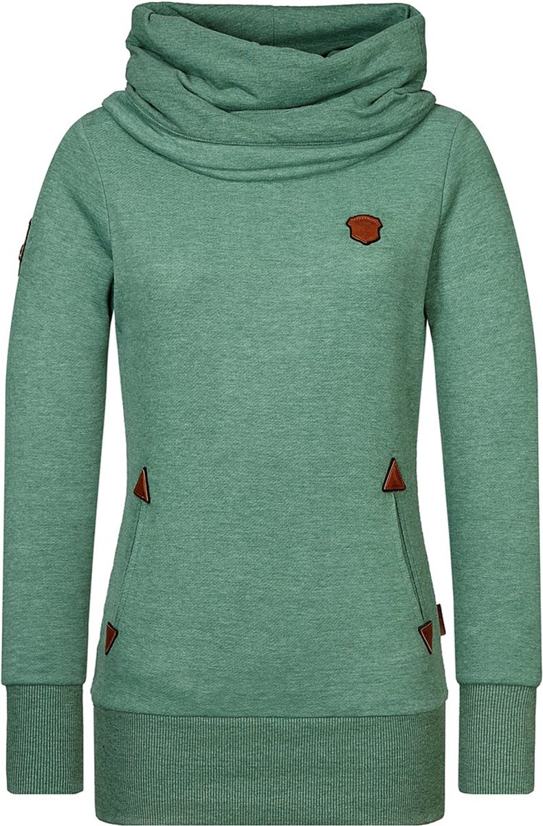 Naketano Damen Hoodie Allroundtalent 2401-0001 Pine Green Melange-S