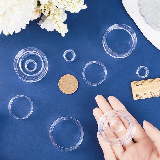 Acryl Ronde Display Voetstuk - 18 Stuks in 3 Maten voor Bollen en Ballen van Merkloos — afbeelding 3
