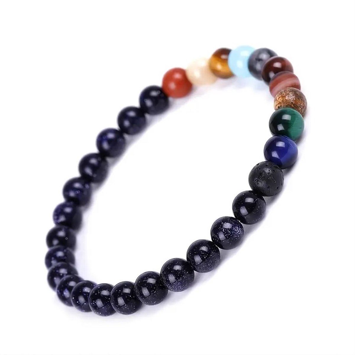 Ulanax® | Armband zonnestelsel - Planeten - Kralen - Chakra armband - Natuurstenen
