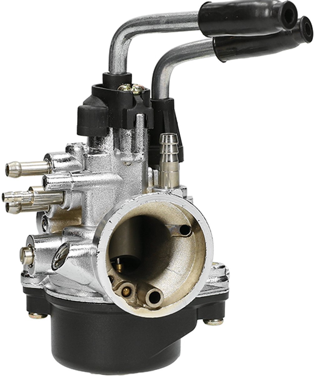 Carburateur model Dellorto Minarelli Horizontaal + verticaal 17.5mm chroom DMP