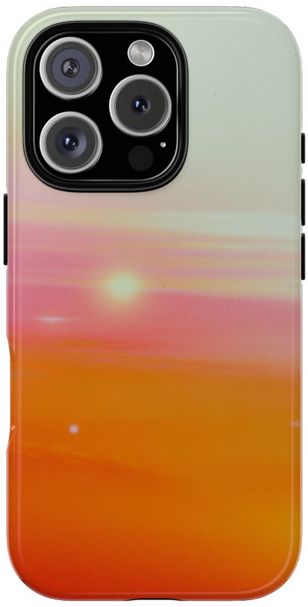 Abstracte Zonsondergang Kleuroverloop – Telefoonhoesje Geschikt voor iPhone 16 Pro