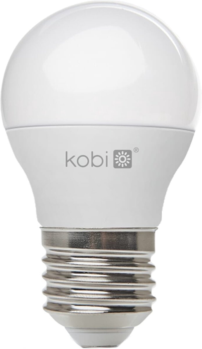 Kobi LED Lamp Mini Bolvorm E27 6W - 470lm - 3000K - 230V - Voor Woonkamer, Plafondlamp of Bedlamp