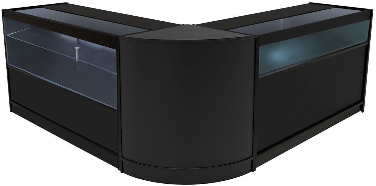 Adonis led toonbankset - zwart - b1500/c1500/cm60 - helder led