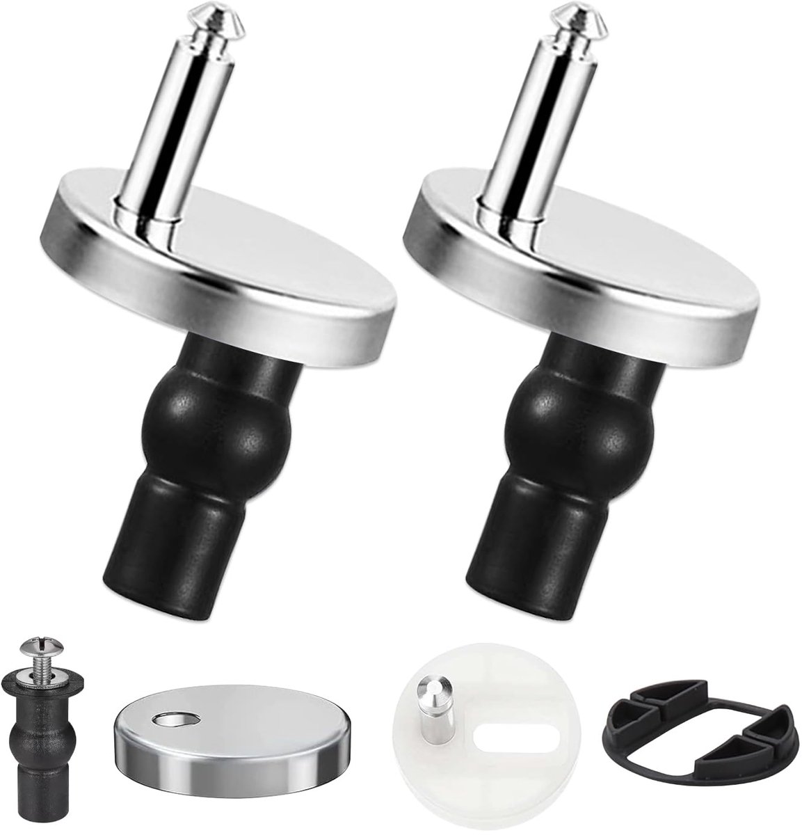 2 Stuks WC-brilbevestiging - Softclose & Van Bovenaf - Universele Schroeven