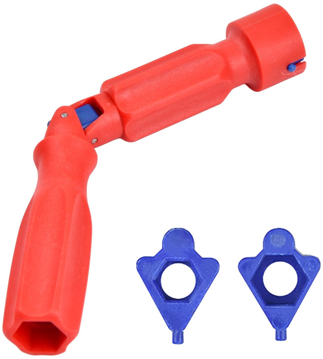 Universele WC-bril Sleutel - 20 cm Kunststof - Voor Montage & Reparatie Toiletzitting - Rood