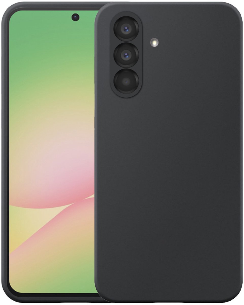 Geschikt voor Samsung Galaxy A56 Telefoonhoesje Flexibel Siliconen TPU hoesje - Flexible Back Cover Case Siliconen TPU - Zwart - Smartphonica geschikt voor Samsung Galaxy A56