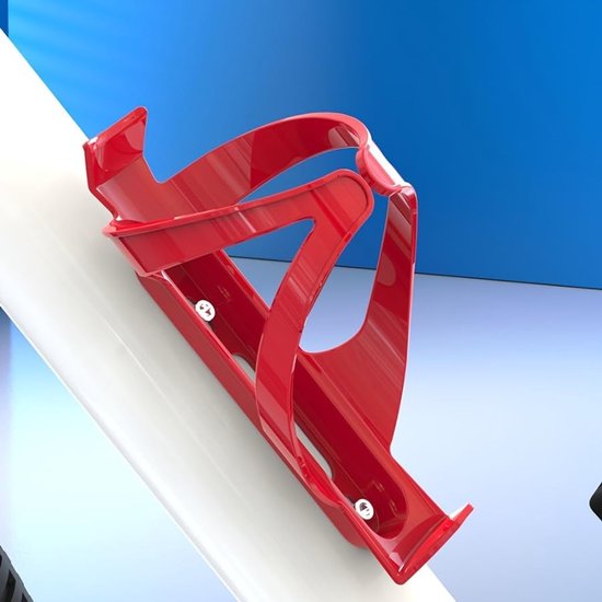 3-Pack Fiets Waterfleshouder - Lichtgewicht polycarbonaat houder voor fietsers, mountainbikes, e-bikes en - Universele pasvorm voor standaard waterflessen - Zwart, rood en blauw — afbeelding 4