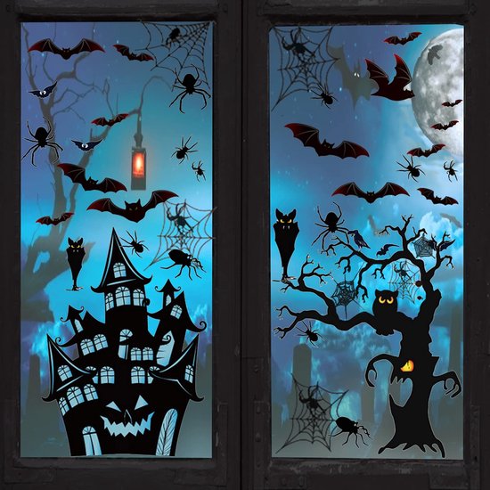 Halloween Party Fenster Aufkleber Wanda uf kleber Horror Kürbis Elemente Aufkleb