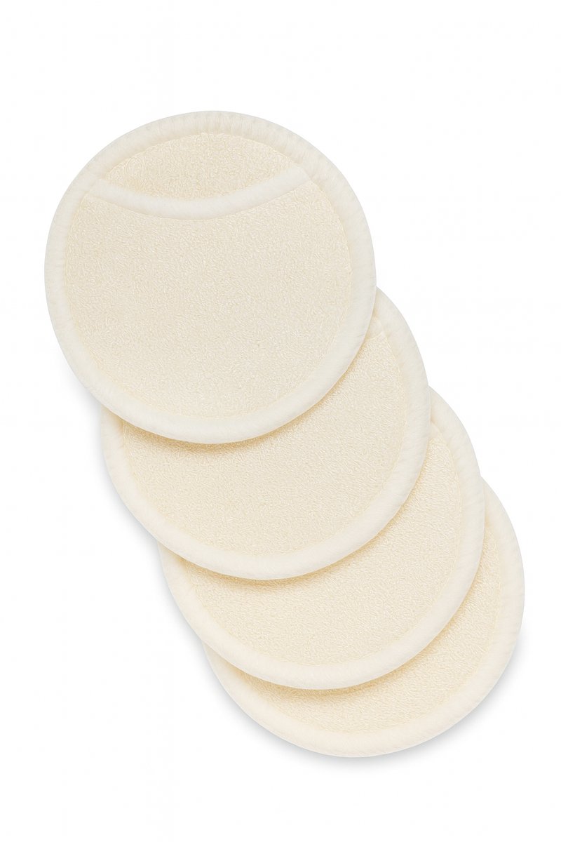Herbruikbare Wattenschijfjes van Bamboe – Wasbare Make-up Remover Pads met Waszakje – 3 Stuks Zachte Gezichtsreinigingspads – Duurzame & Milieuvriendelijke Oplossing