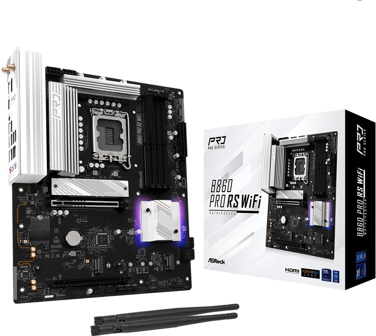 Asrock B860 Pro RS WiFi Intel B860 LGA 1851 (Socket V1) ATX