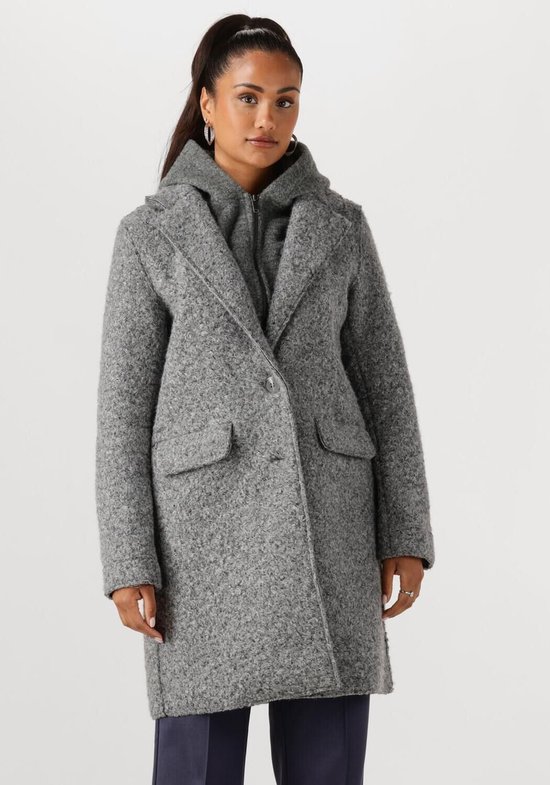 NUKUS Inna Jacket Boucle Vestes Femme - Manteau d'hiver - Grijs - Taille L