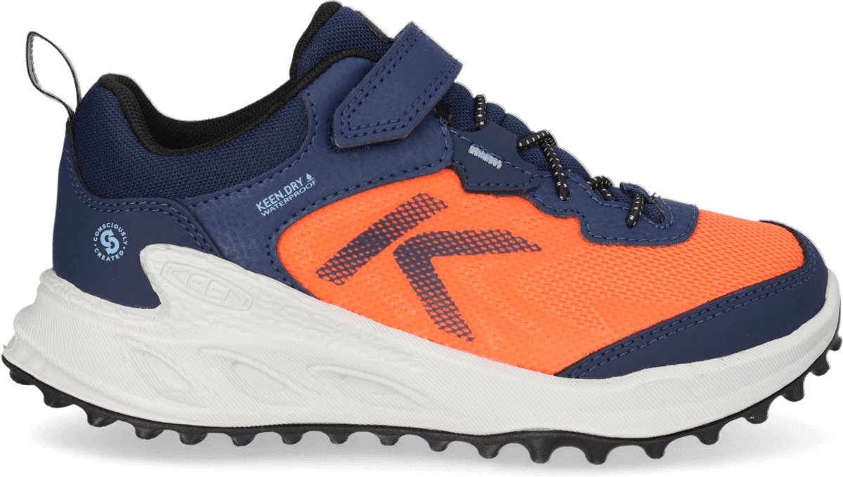 Keen Zionic Younger Kids Wandelschoenen Naval Academy/Scarlet Ibis Blauw