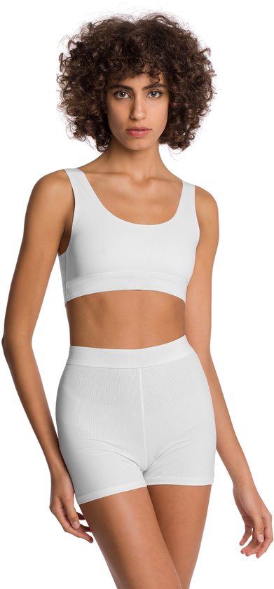 Wolford - BIKE SHORT - Beauty Cotton - Wit