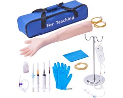 Phlebotomy Training Set, Zeer Gesimuleerde Iv Training Arm, Venapunctie Set Met Draagtas Voor Studenten En Verpleegkundigen